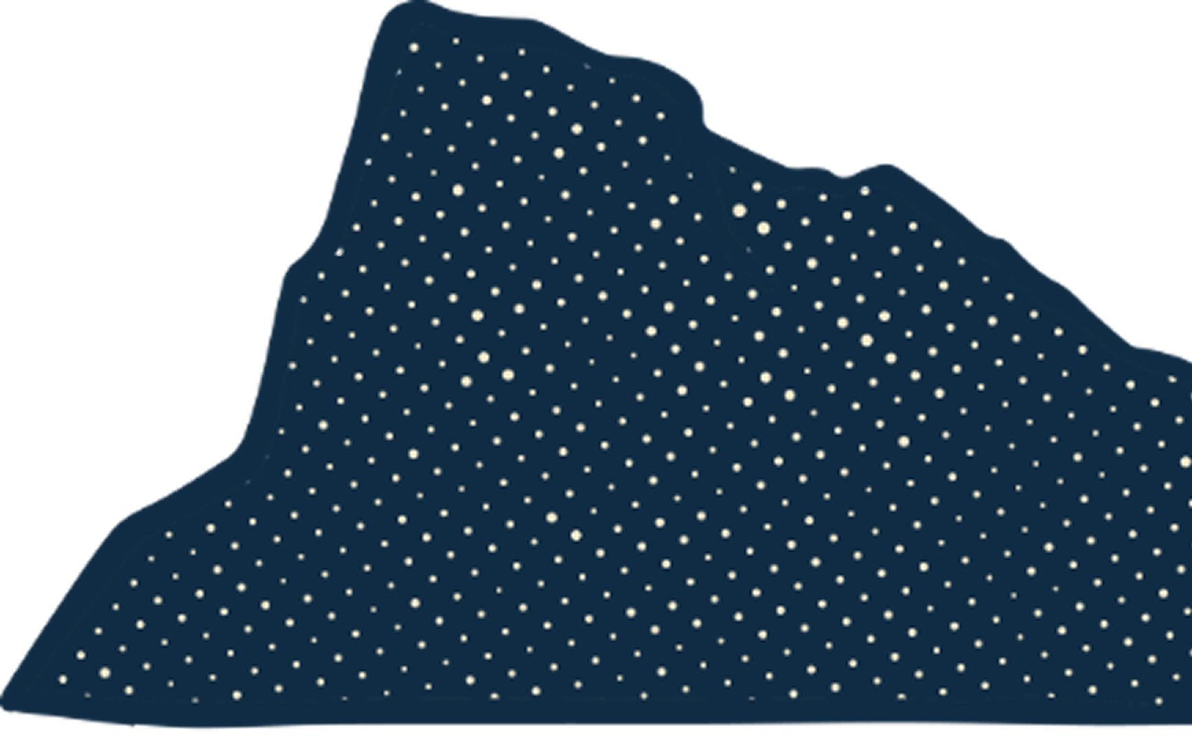 Darker blue mountain illustration