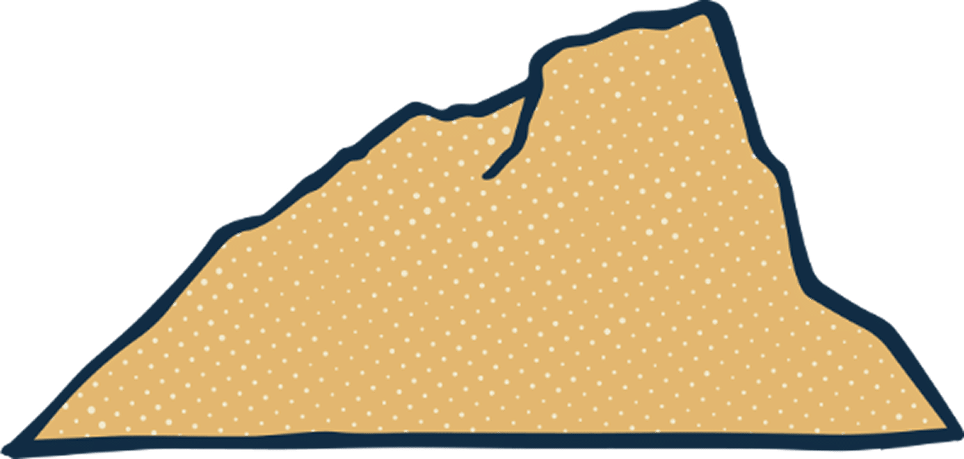 Somehwat Yellow Rock Illustration Somewhat yellow rock illustration