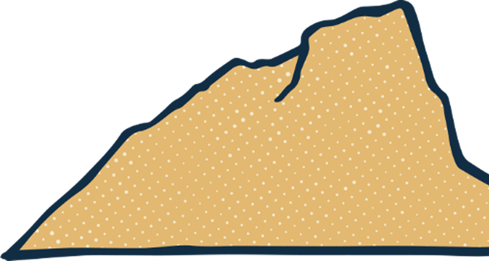 yellow rock illustration